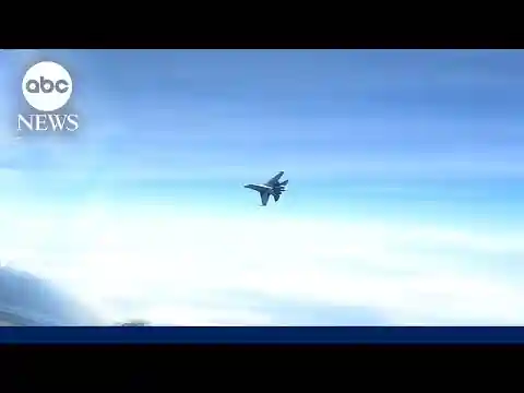 Chinese fighter jet flies 400 feet in front of U.S. plane in 'aggressive' maneuver l GMA