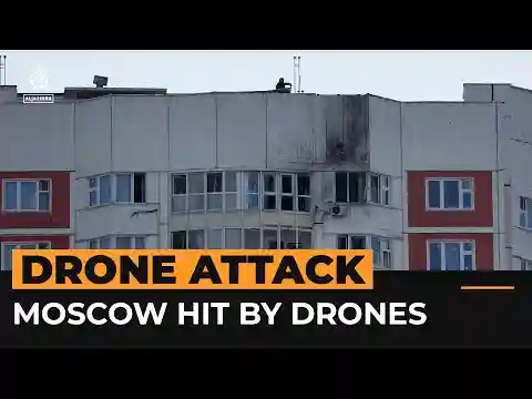 Drones target Moscow in rare attack on Russian capital | AJ #Shorts