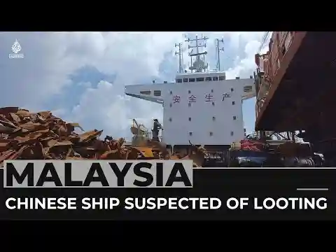 Malaysia seizes Chinese ship suspected of looting WWII wrecks