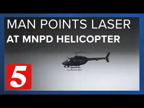 Police arrest man for shining laser at MNPD helicopter