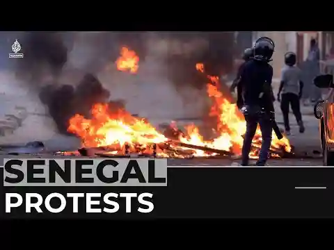 Protests erupt after allegations of Senegalese leader’s detention