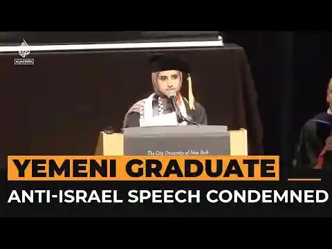 Yemeni graduate in US criticised after speech calling out Israel | Al Jazeera Newsfeed