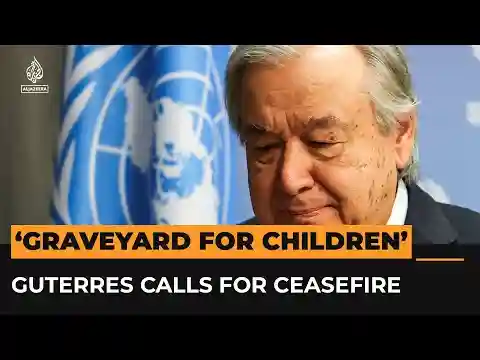 "Gaza is becoming a graveyard for children” UN Secretary General | AJ #Shorts