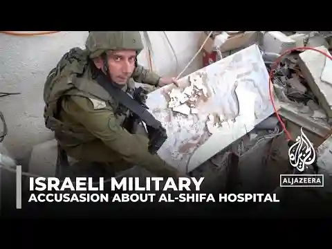 Israeli military claims to have found long tunnel under al-Shifa Hospital