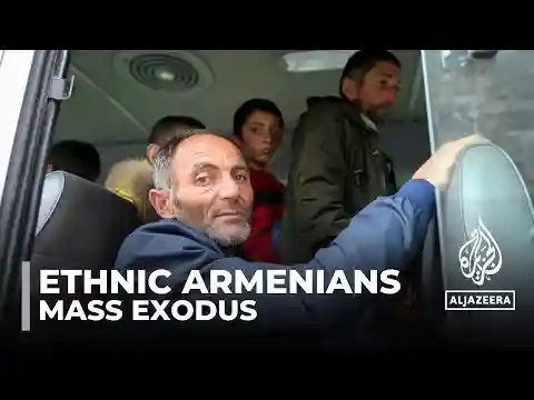 Thousands of Armenians flee Nagorno-Karabakh after latest fighting