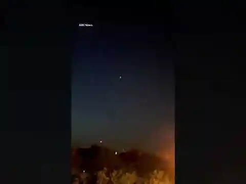 Air defense can be seen over Isfahan, Iran