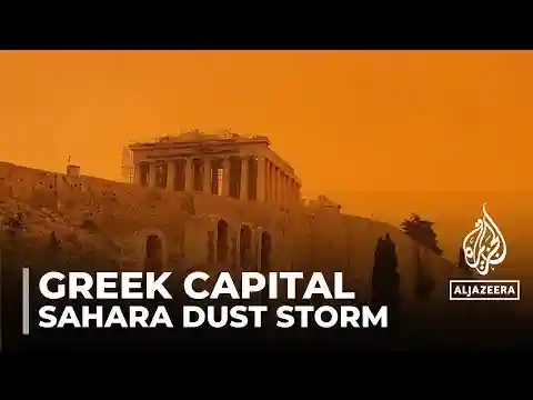 'Apocalyptic' orange haze: Sahara dust storm hits Greek capital