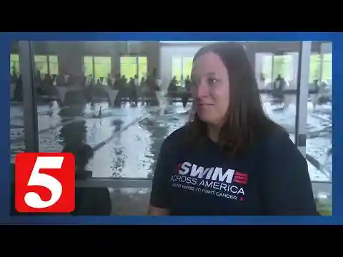 At swimathon, teams raise money for cancer research, prevention and treatment