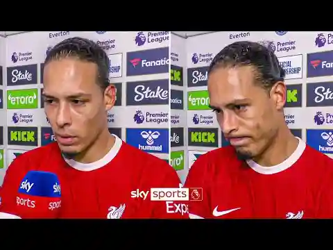 'Everyone has to look in a mirror' | van Dijk reacts to Liverpool's defeat to Everton
