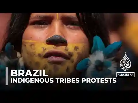 Indigenous tribes march for justice in Brasilia to protect their land and cultural rights