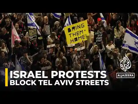 Israeli protests calling for captive deal block Tel Aviv streets