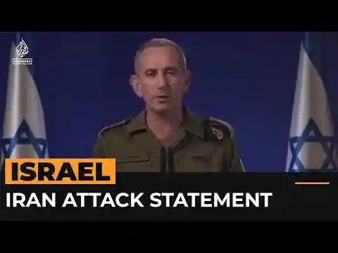 Israel’s military gives televised address after Iran attack