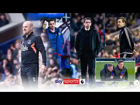 "I tried everything!" 😂 | Sean Dyche channels inner Neville in touchline outfit change 🧦