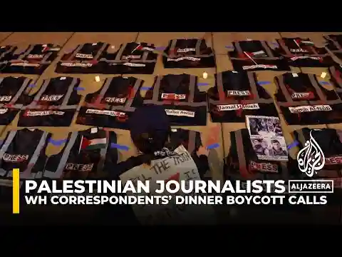 Palestinian journalists call for boycott of White House correspondents’ dinner