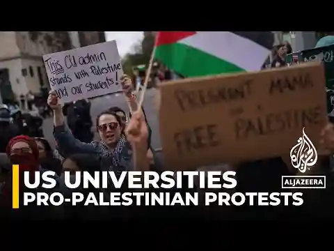 Pro-Palestinian demonstrations surge at US campuses after Columbia University arrests