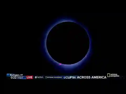 Solar eclipse totality in Vermont