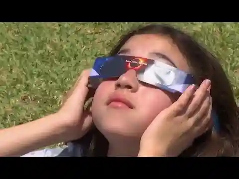 Space center hosts thousands for rare solar eclipse