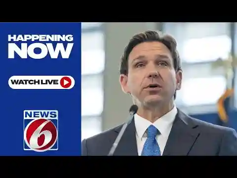 WATCH LIVE: DeSantis speaks at St. Johns County Sheriff’s Office