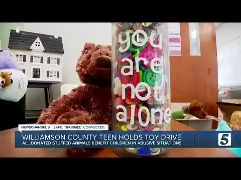 Williamson County teen holds toy drive