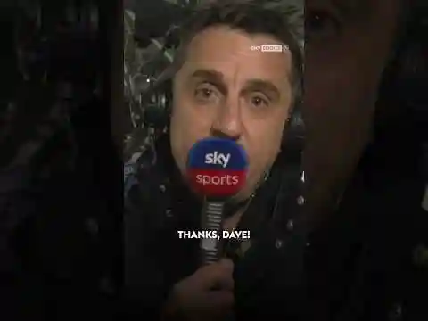 Gary Neville's hilarious reaction after getting cut off by Dave Jones