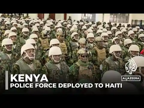 First group of Kenyan police force departs for Haiti to lead UN-backed mission