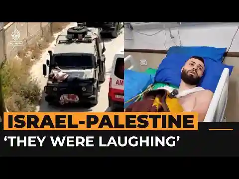 Palestinian shot and tied to Israeli army vehicle describes incident | Al Jazeera Newsfeed