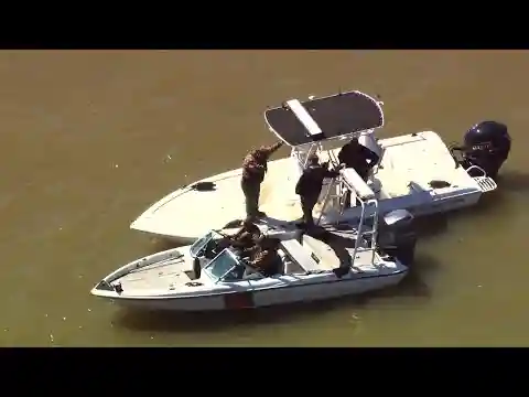 Sky 5 flies over the the Tennessee River after two died