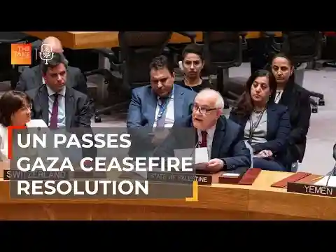 UN Security Council votes for a Gaza ceasefire. Will it happen? | The Take