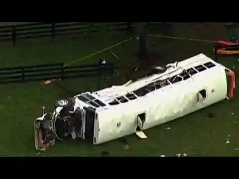 8 killed, 40 hospitalized when bus overturns in 2-vehicle crash on SR-40 in Florida