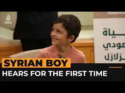 Deaf Syrian boy hears for first time after life-changing operation | Al Jazeera Newsfeed