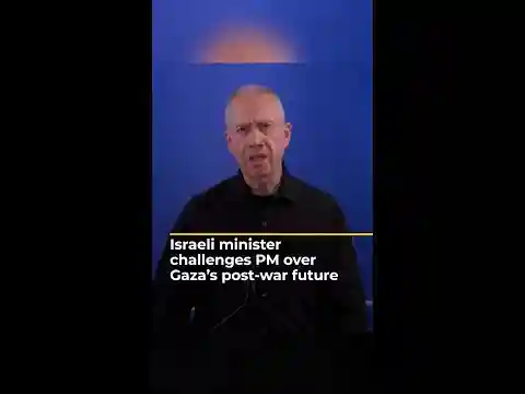 Israeli minister challenges Netanyahu over Gaza’s post-war future | AJ #shorts
