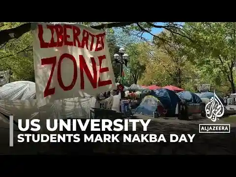 Pro-Palestine students mark Nakba at University of Michigan