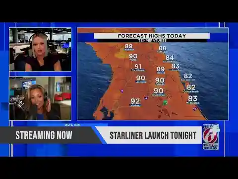 Take 6: Previewing the weather for tonight's Starliner Launch