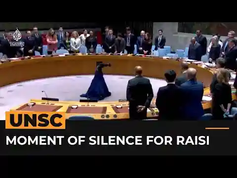 UN Security Council convenes moment of silence for Raisi’s death | AJ #shorts