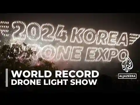 World record drone light show: More than 5,000 drones showcased