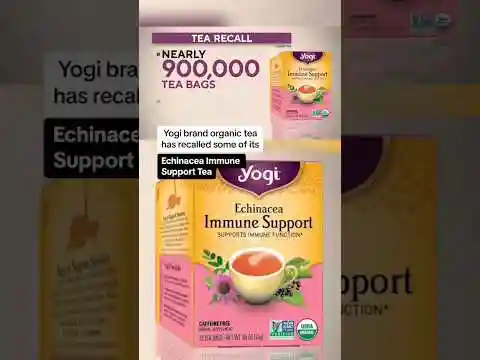 Yogi recalls some Echinacea Immune Support tea #shorts