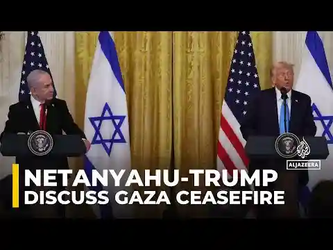 US President Trump meets Israeli PM Netanyahu in Washington