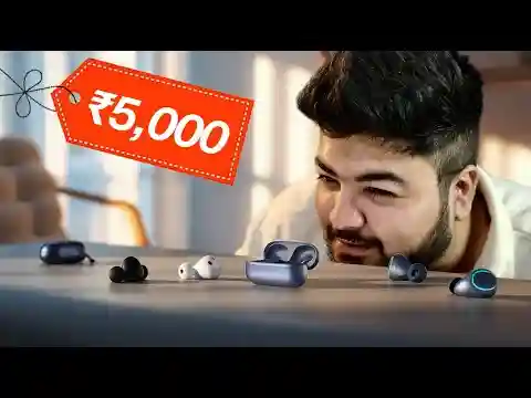 Top 5 TWS Earbuds Under ₹5000 in 2025: Best Sound, ANC & Playtime! #twsunder5000 #tech