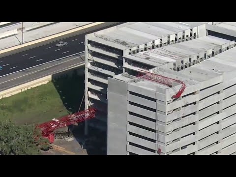 1 injured in crane collapse at AdventHealth Orlando