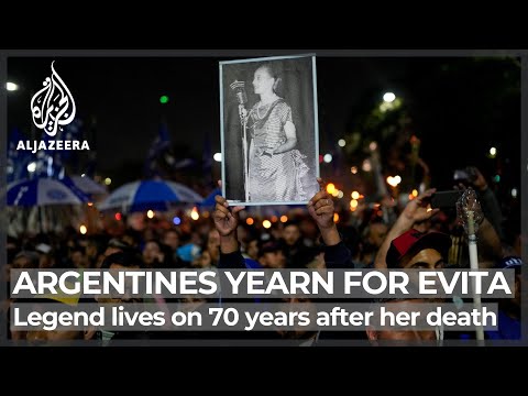 Argentina remembers Eva Peron on 70th anniversary of her death