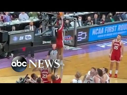 Basketball rescue during March Madness l ABC News