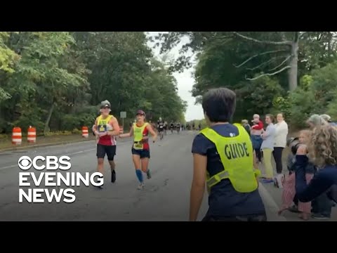 Blind runner conquers Boston Marathon