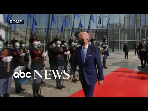 Breaking News: Biden holds final G20 meetings ahead of COP26 climate summit | ABC News