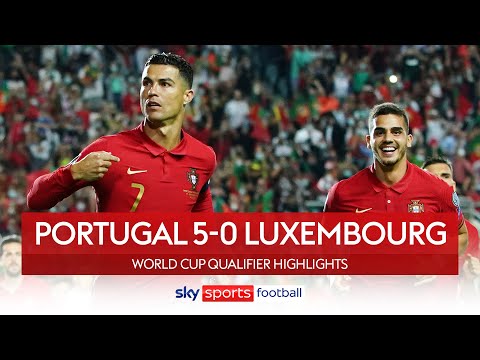 Cristiano Ronaldo scores hat-trick! 🔥| Portugal 5-0 Luxembourg | World Cup Qualifier Highlights