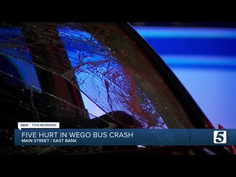 Five injured in crash involving WeGo bus and SUV