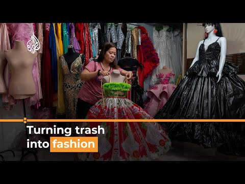 From trash to fashion: Filipino seamstress turns plastic into gowns