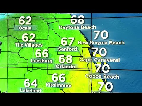 Front brings cooler temps to Central Florida