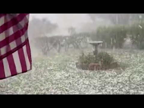 Groveland residents still cleaning up after severe weather, hail roll through city