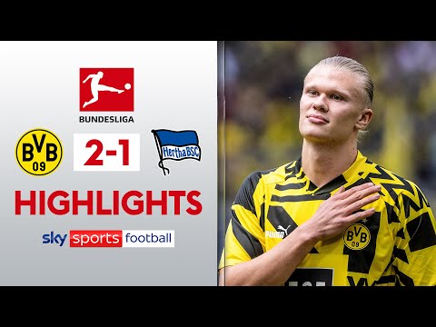 Haaland scores in his FINAL Dortmund game! | Dortmund 2-1 Hertha BSC Berlin | Bundesliga Highlights
