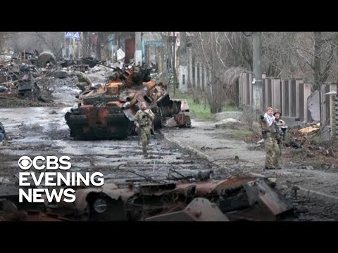 Horrific scene in Bucha, Ukraine, as mayor says mass graves have been discovered